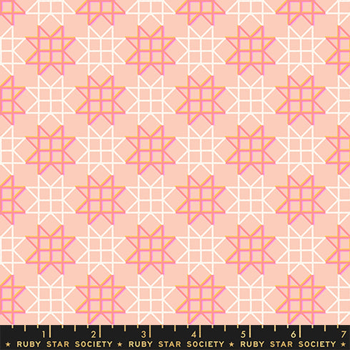 PREORDER Paper Cuts 2 Patchwork Sawtooth Star in Peach Puff RS1114 15 - Ruby Star Society Sold by the Half Yard